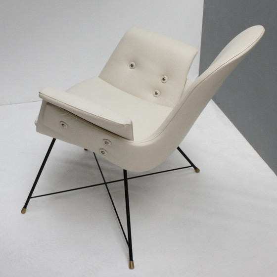 Image 1 of 2x Saporiti Armchairs by Augusto Bozzi