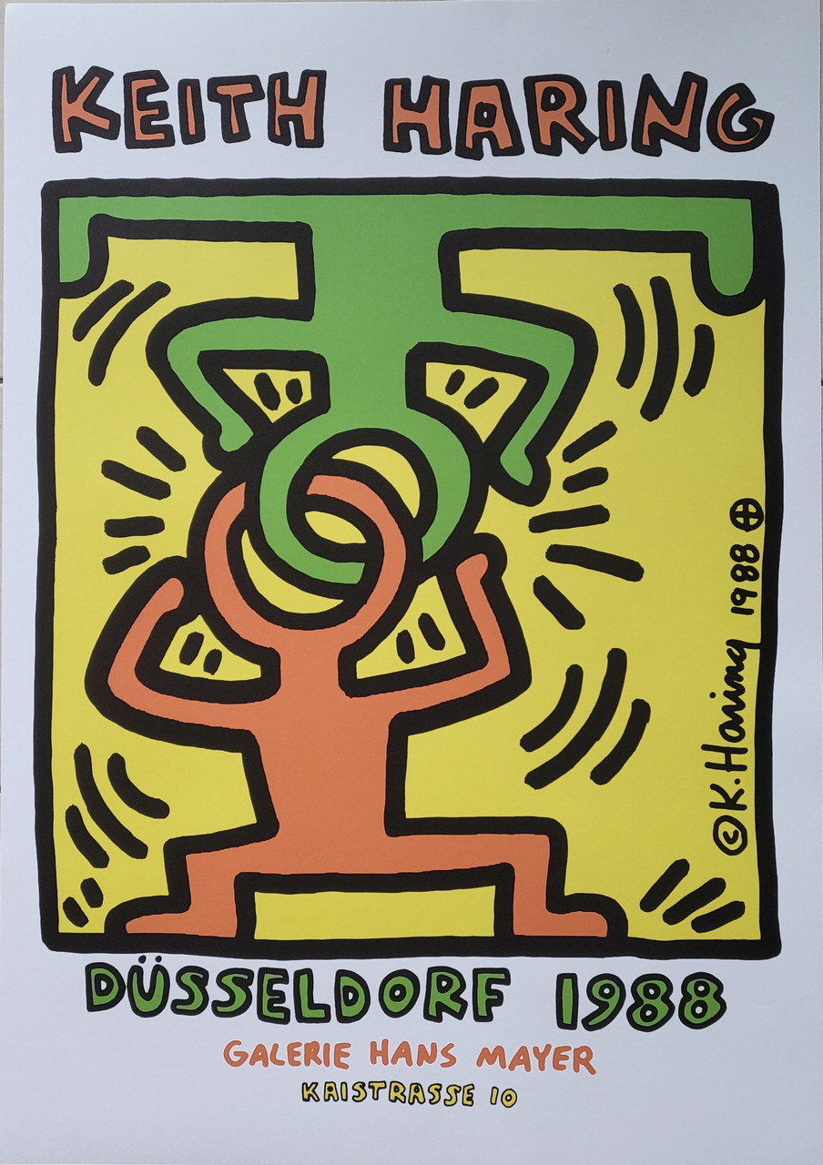 Keith Haring、No.63、希少画集画、新品額装付、状態良好 Keith Haring、No.63、希少画集画、新品額装付、状態良好 Keith