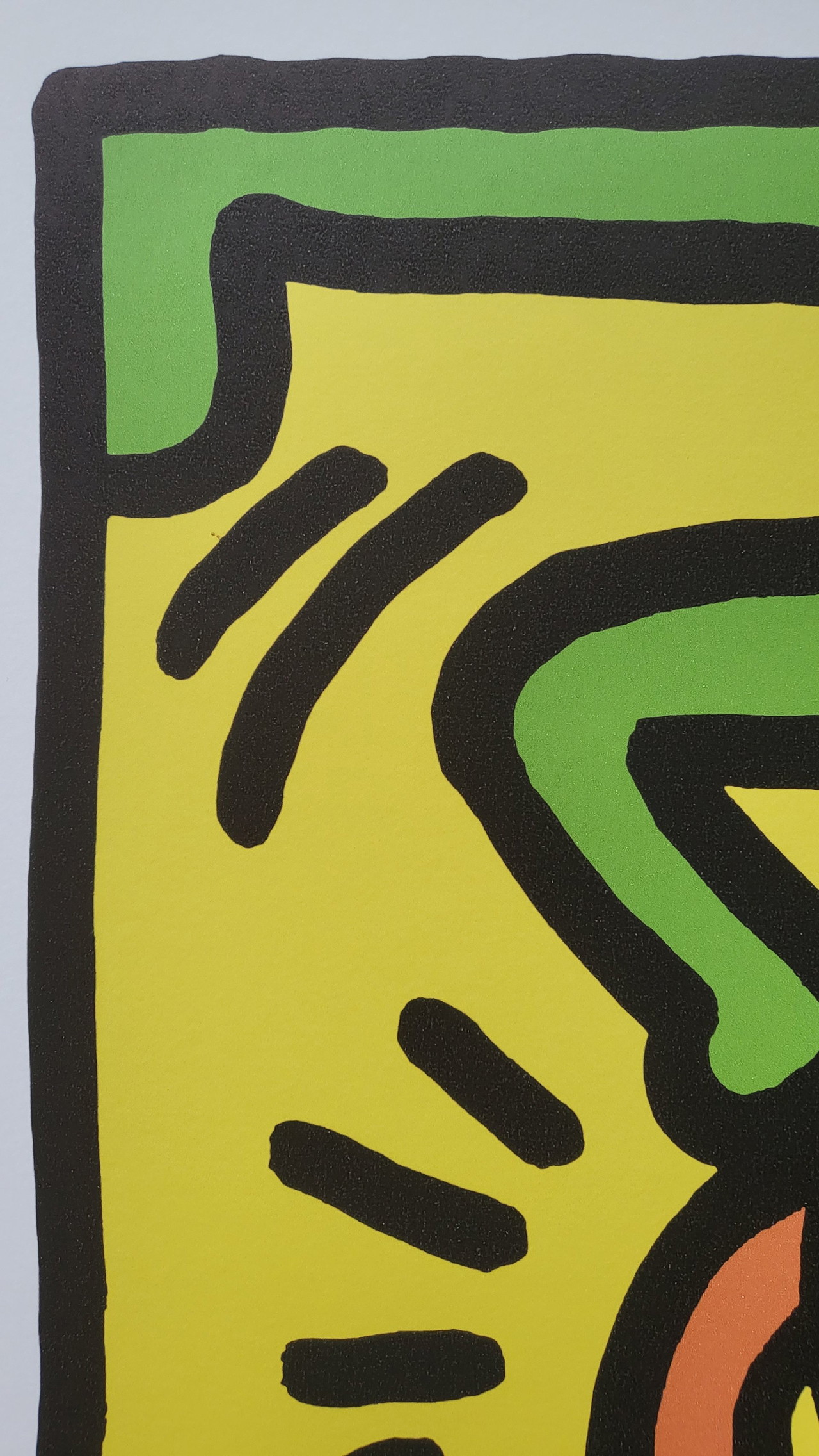 Keith Haring、Brazil、希少画集画、新品額装付 Keith Haring, Brazil, 1989
