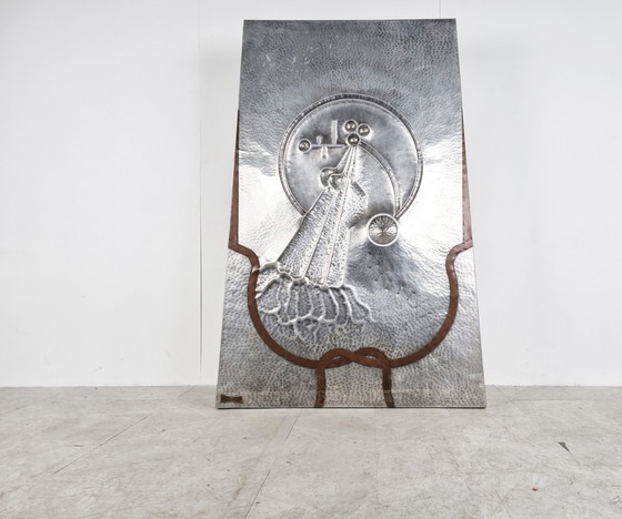 Image 1 of Vintage large brutalist sculpture