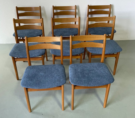 Image 1 of 8x Vintage Danish chairs