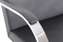 2x Knoll Int. Brno Chair, Cantilever Chair / Freischwinger Stuhl, Mies van der Rohe, Chromed flat steel, leather cover