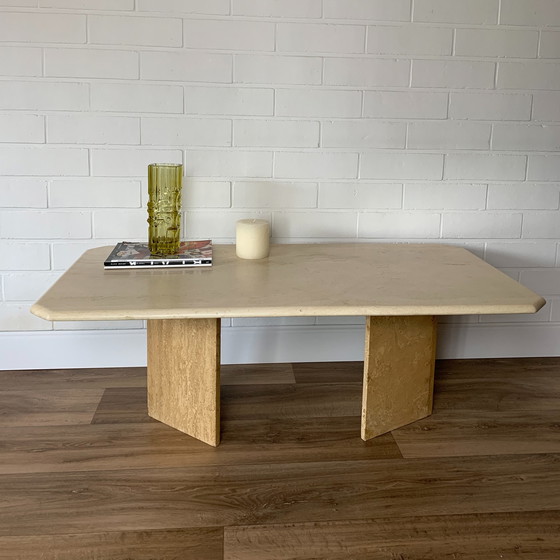 Image 1 of Travertine coffee table