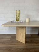 Travertine coffee table