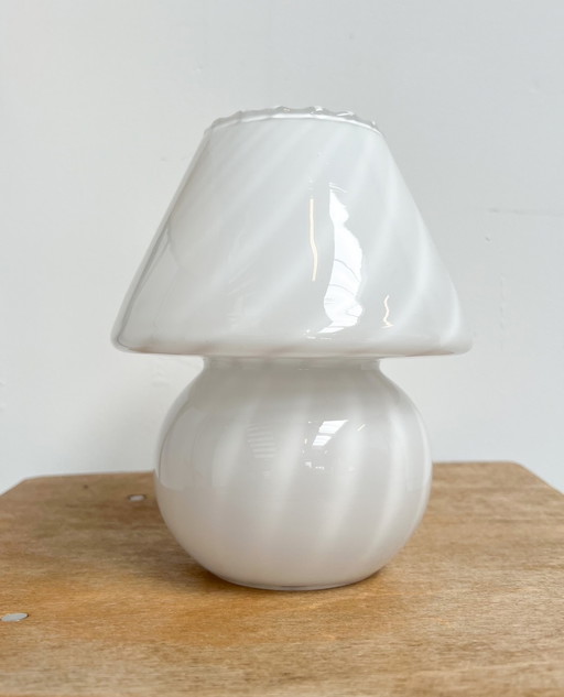 Swirl Mushroom table lamp, 1960's