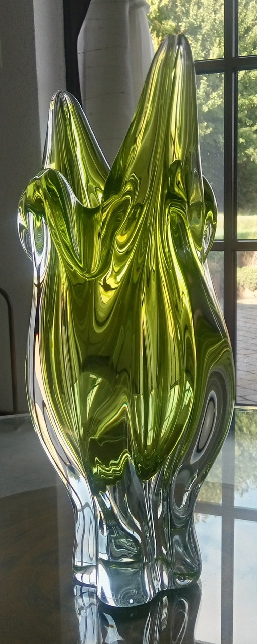 Chribska glassworks josef hospodka vase