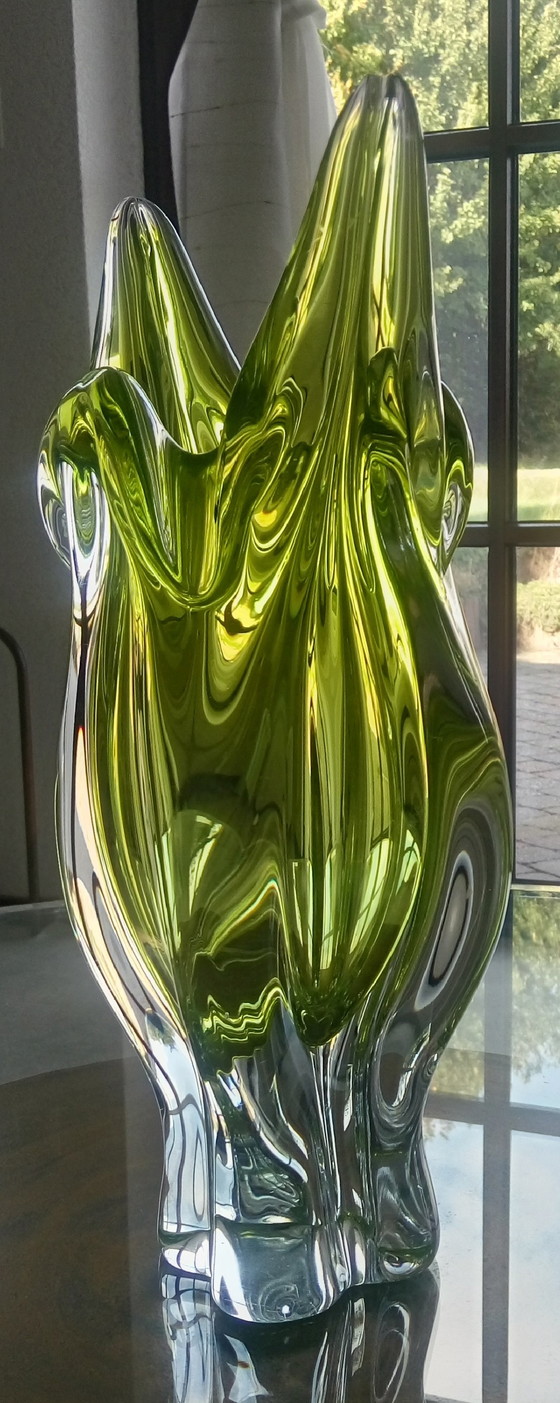 Image 1 of Chribska glassworks josef hospodka vase