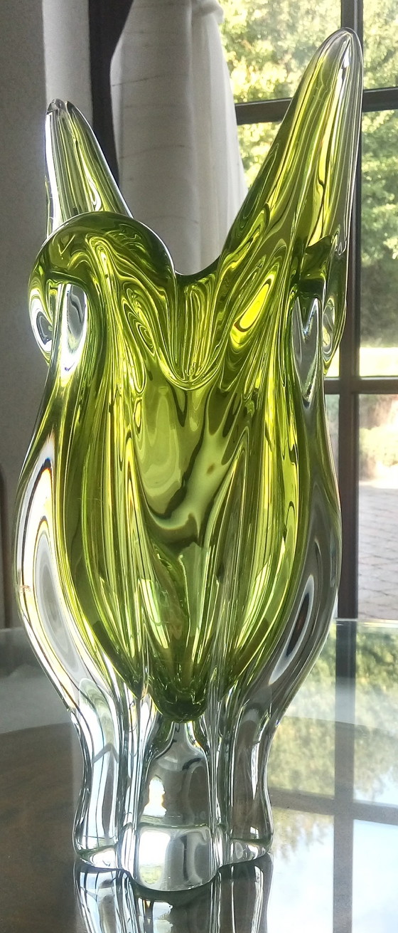 Image 1 of Chribska glassworks josef hospodka vase