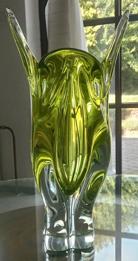 Image 1 of Chribska glassworks josef hospodka vase