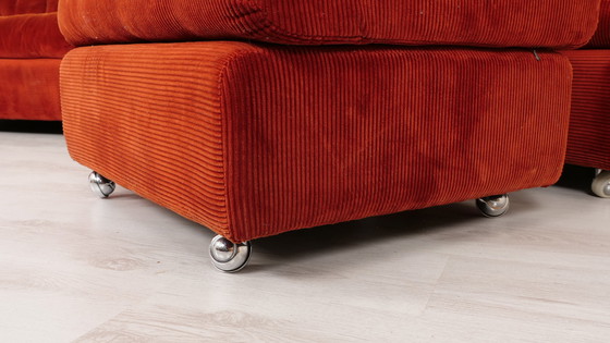 Image 1 of Sillón con taburete de 3 plazas color óxido. Sillón con taburete de 3 plazas color óxido. Sillón con taburete de 3 plazas color 