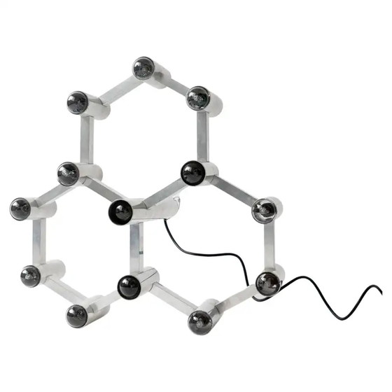 Image 1 of Gaetano Sciolari Vintage Space Age Geometric Chandelier