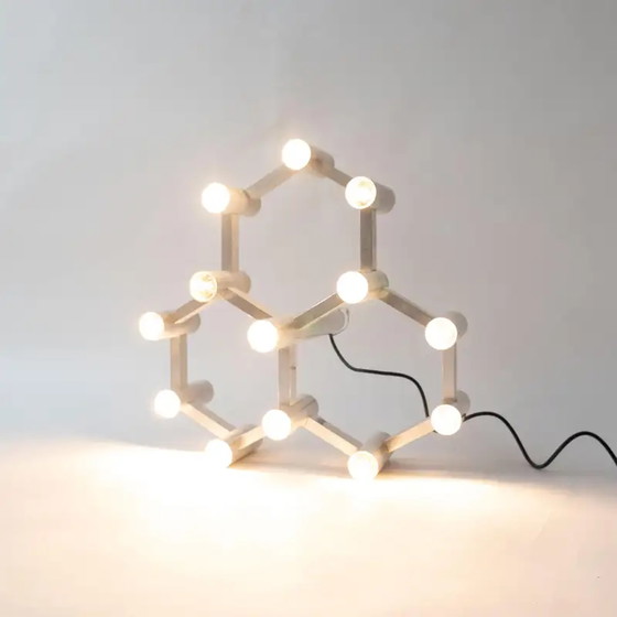 Image 1 of Gaetano Sciolari Vintage Space Age Geometric Chandelier