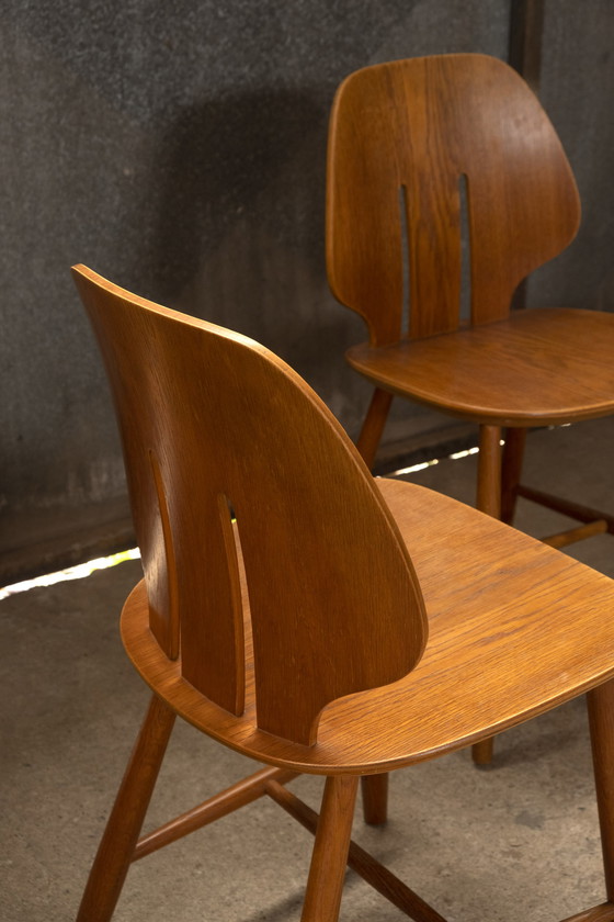 Image 1 of 4x Oak Ejvind A. Johansson dining room chairs