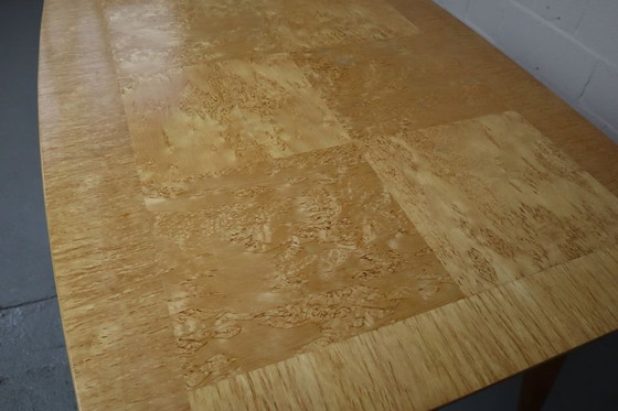 Image 1 of Mid-century Scandinavian dining table in Karelian Birch