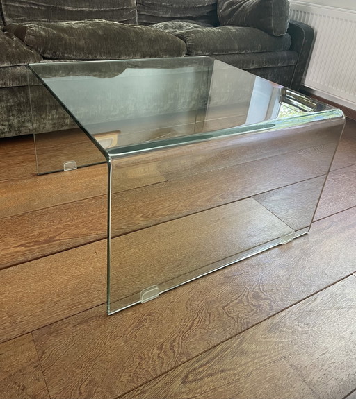 Modern glass design coffee table