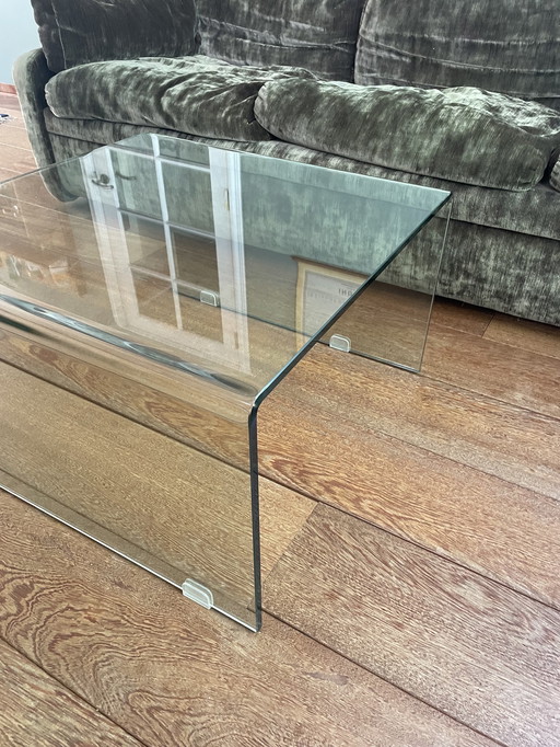 Modern glass design coffee table