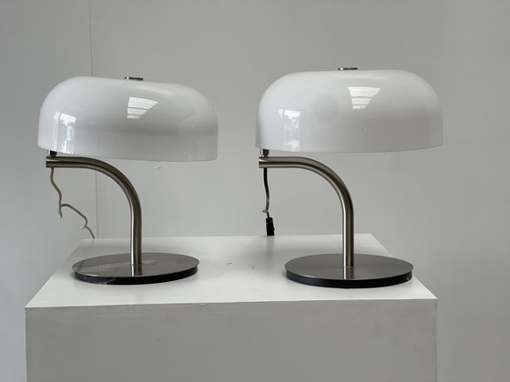 Image 1 of 2x Giotto Stoppino for Valenti 1980s lampen