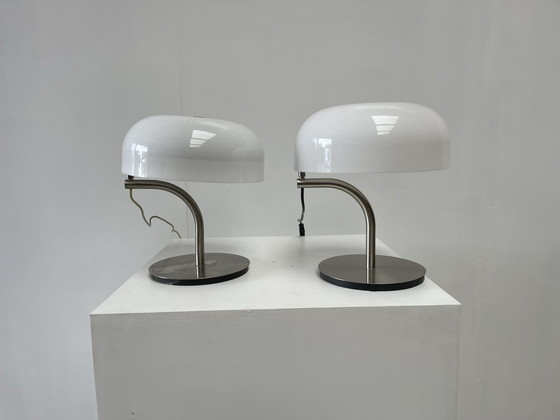 Image 1 of 2x Giotto Stoppino for Valenti 1980s lampen