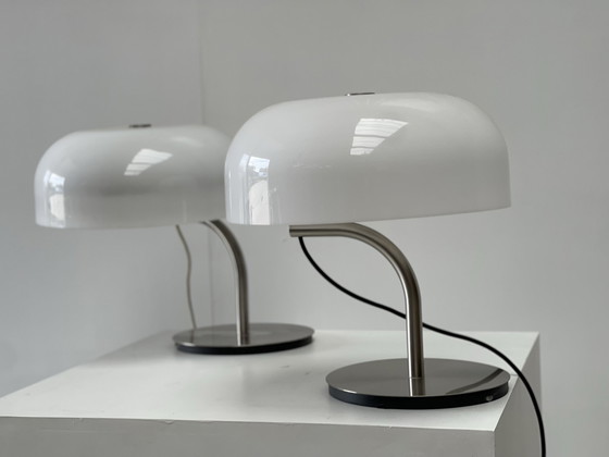 Image 1 of 2x Giotto Stoppino for Valenti 1980s lampen