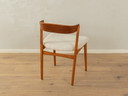 4x vintage dining chairs in teddy fabric