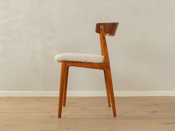 Image 1 of 4x vintage dining chairs in teddy fabric