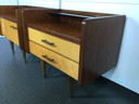 2x vintage bedside table