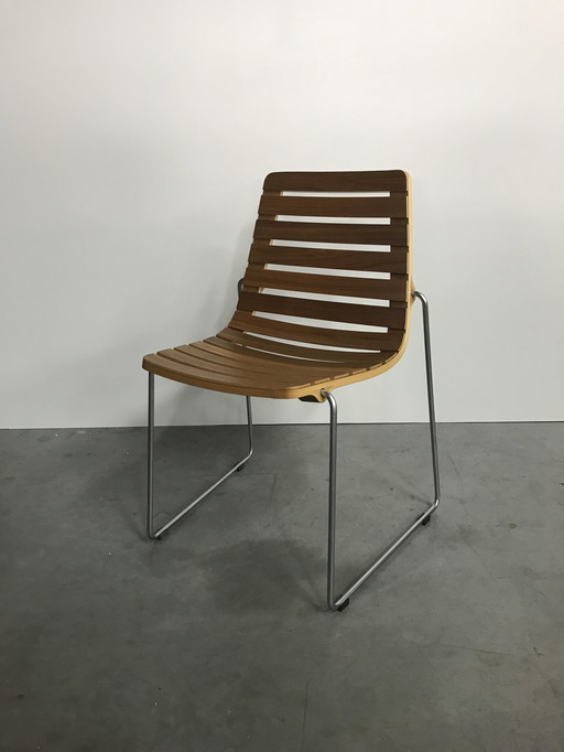 2x Globe and Norway Says Dock high chair by Espen Voll and Tore Borgerson