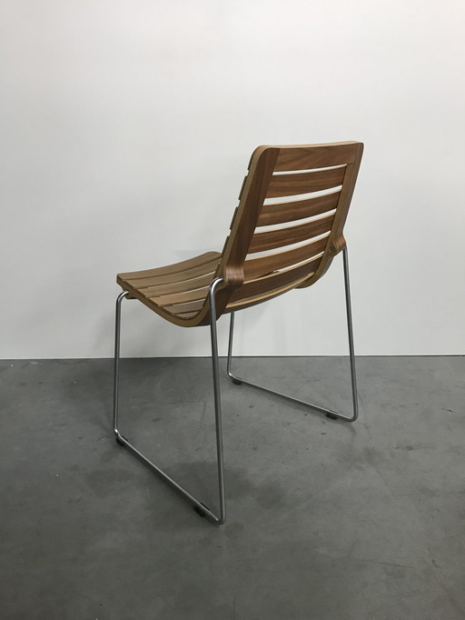 2x Globe and Norway Says Dock high chair by Espen Voll and Tore Borgerson