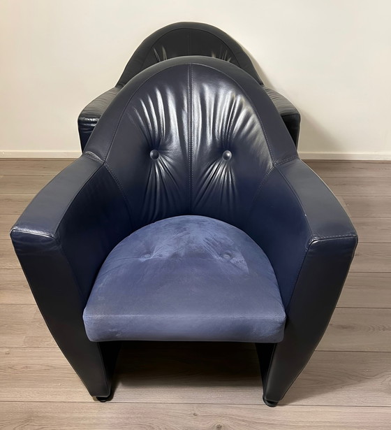 Image 1 of 2 x Leolux Shaman armchairs