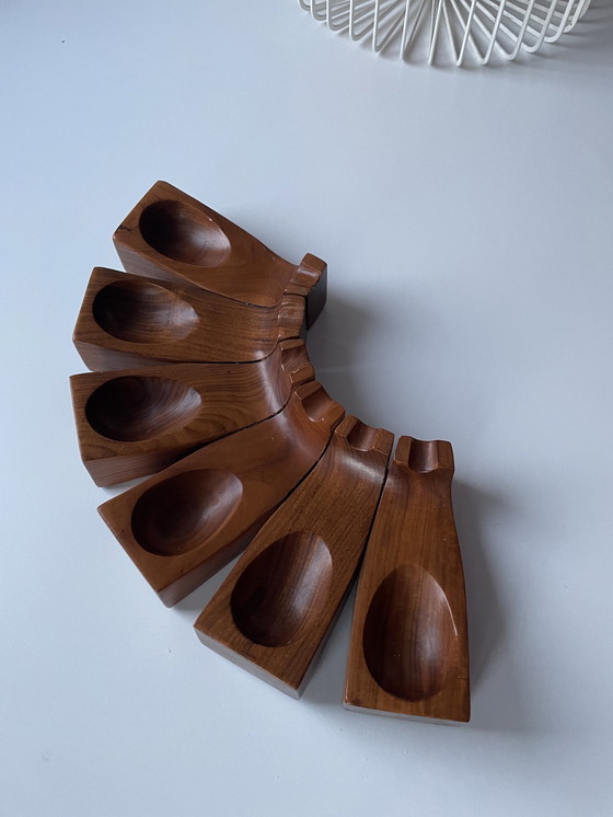 Image 1 of Italma Wood Art schaal designed by Jean Gillon