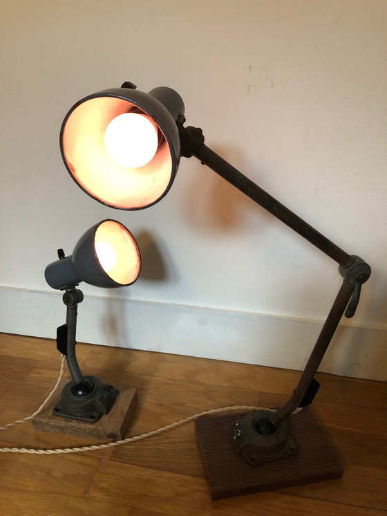 Image 1 of 2x Kandem Marianne Brandt Bauhaus table/wall lamps