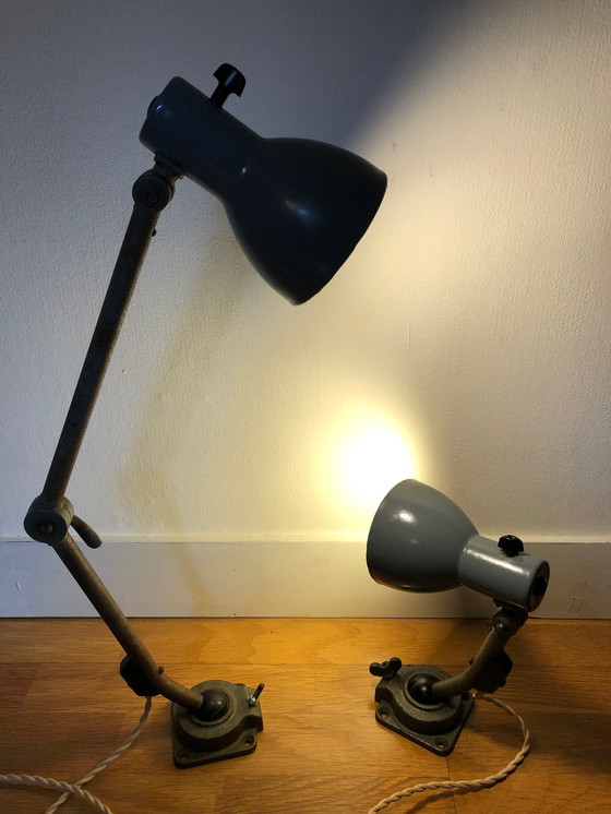 Image 1 of 2x Kandem Marianne Brandt Bauhaus table/wall lamps