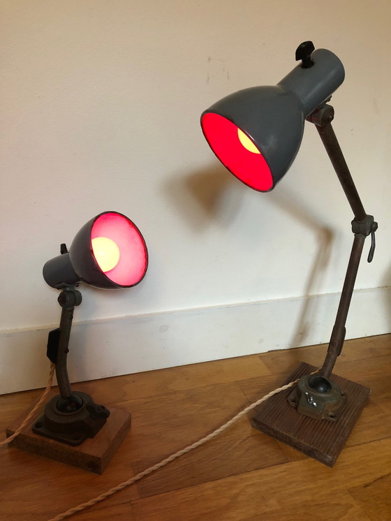 Image 1 of 2x Kandem Marianne Brandt Bauhaus table/wall lamps