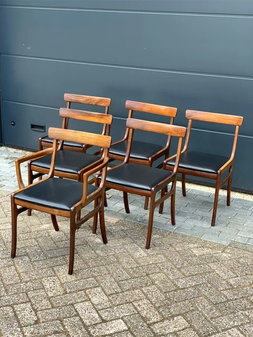 6 chairs Ole Wanscher