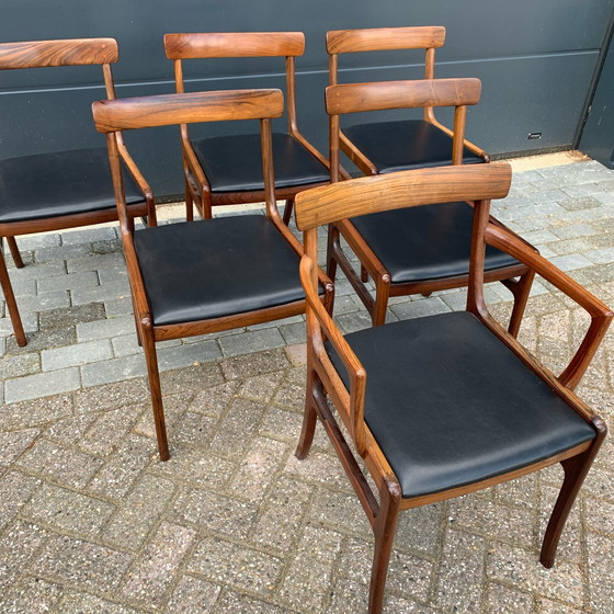 Image 1 of 6 chairs Ole Wanscher