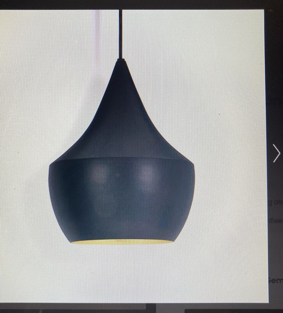 Image 1 of 2 x Tom Dixon beat shade fat lampe suspendue