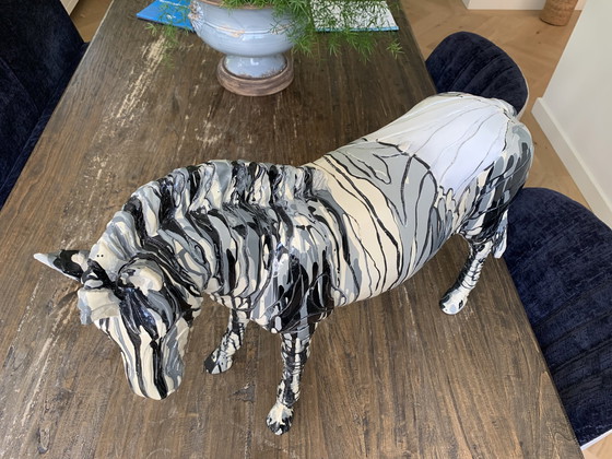 Image 1 of Sculpture "Zebra" de Patrick Hugonnot