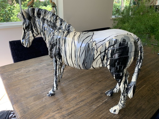 Patrick Hugonnot Sculpture "Zebra"