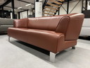 Divano Rolf Benz 2300 a 3 posti in pelle marrone