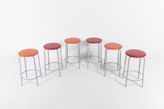 Image 1 of 6x Kinnarps stools ‘Frisbee’ from Christian Halleröd