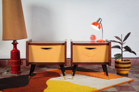 Image 1 of Comodini vintage rockabilly