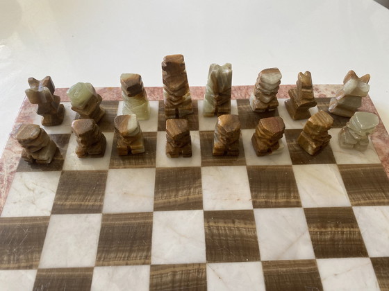 Image 1 of Onyx marble chessboard