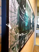 Original mixed media painting by Fabian
