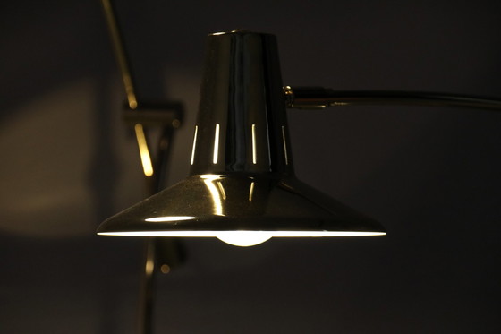 Image 1 of 2x desk or table lamps in brass by Massive - Belgium - 1980's