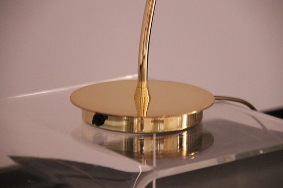 Image 1 of 2x desk or table lamps in brass by Massive - Belgium - 1980's