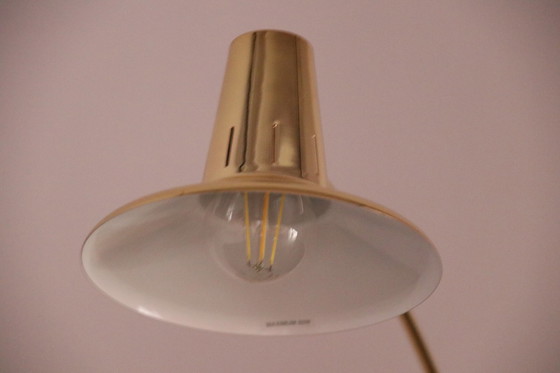 Image 1 of 2x desk or table lamps in brass by Massive - Belgium - 1980's