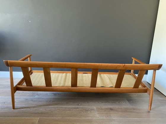 Image 1 of Wilhelm Knoll Anitmott sofa/sofa in cherry wood 1960s