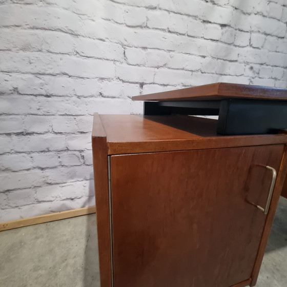 Image 1 of Small Teak Hairpin Writing Desk by Tijsseling from Tijsseling Nijkerk, 1950s