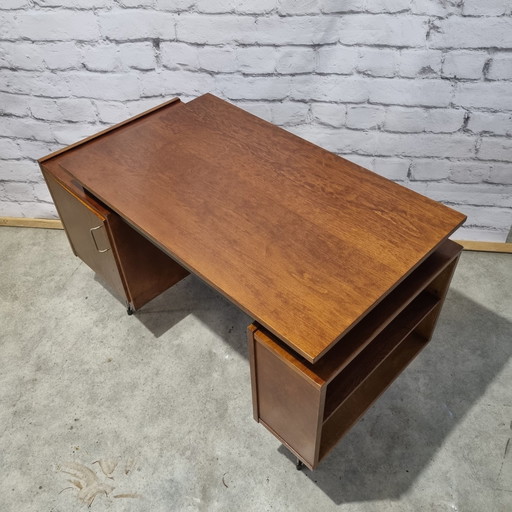 Petit bureau en épingle à cheveux en teck par Tijsseling de Tijsseling Nijkerk, années 1950