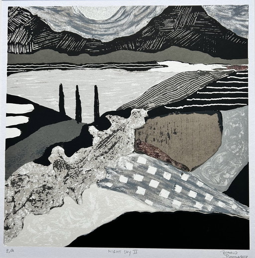 Ronald Boonacker - Serigrafia Night Sky II